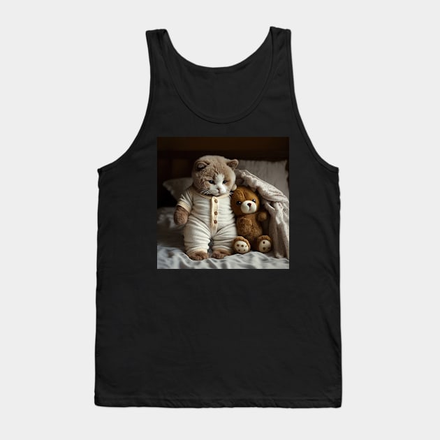 Cutest feline in the nursery - Feline Fashionista #8 Tank Top by yewjin